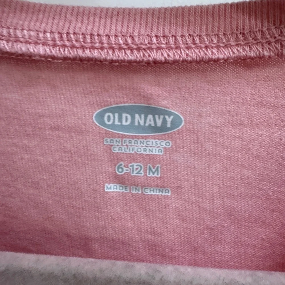 Old Navy 6-12M Girls Pink Short Sleeve Casual Dress